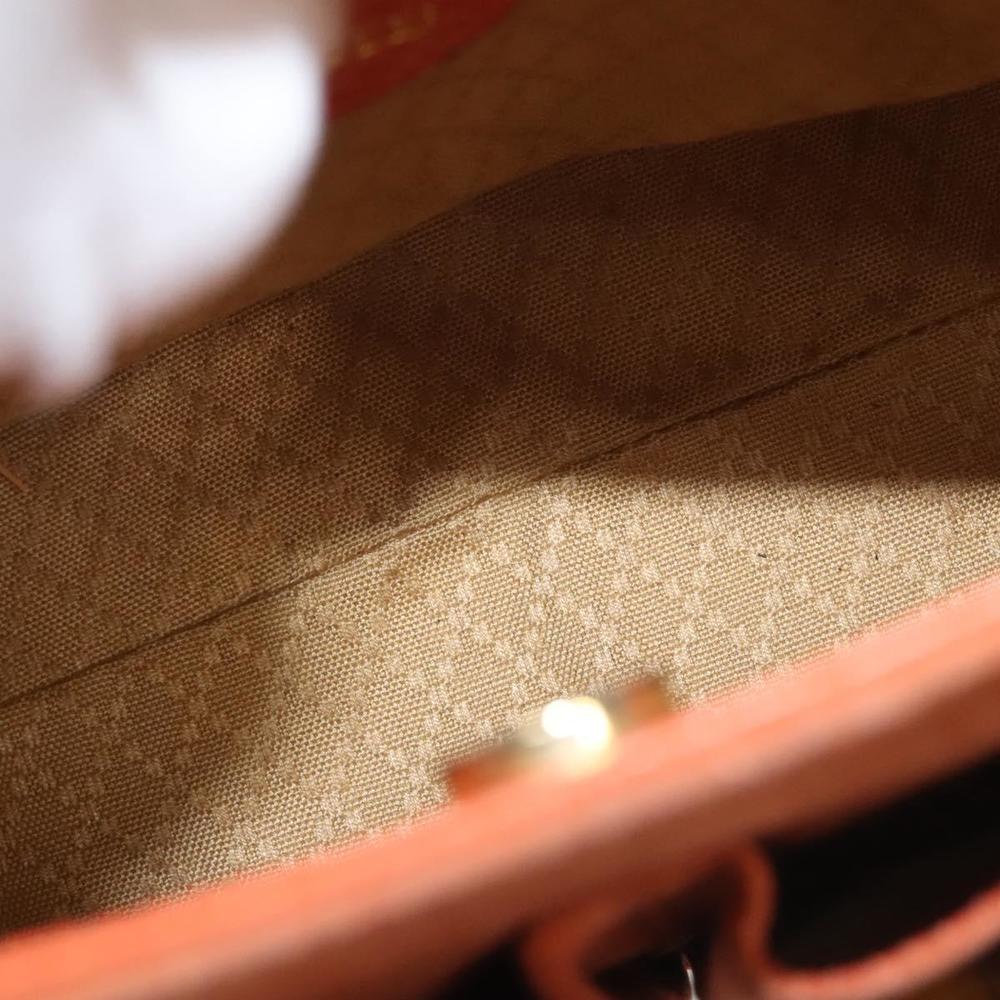 GUCCI Bamboo Hand Bag Suede 2way Orange Gold 000 123 0316 Auth 118353 - Picture 10 of 16